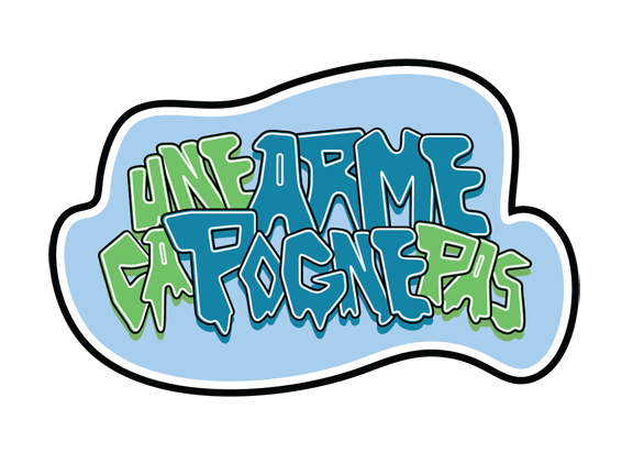 Autocollant Une arme ça pogne pas